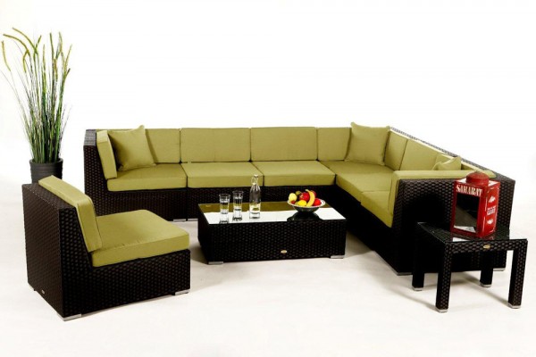 Bermuda Lounge - cushion cover set lime