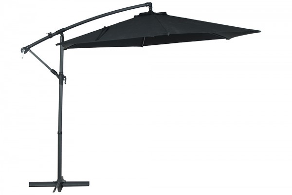 Pluton cantilever umbrella 300 cm black Art.-Nr. 10091