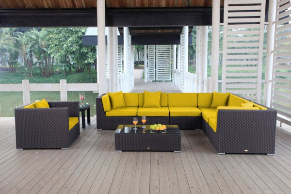 Tranquillo Lounge Überzugset gelb