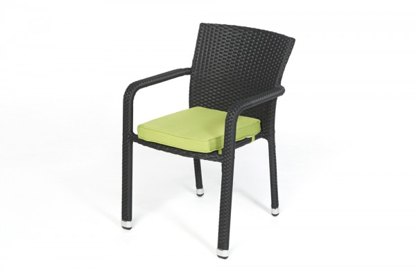 Orlando Rattan chair - cushion cover green