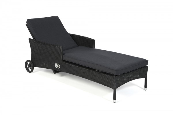 Brooklyn Rattan Couch - cushion cover set black