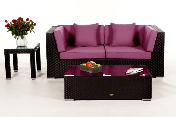 Sunrise Lounge - cushion cover set purple