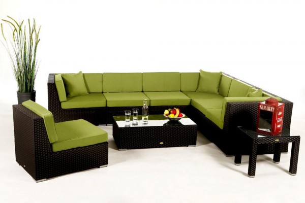 Bermuda Lounge - cushion cover set green