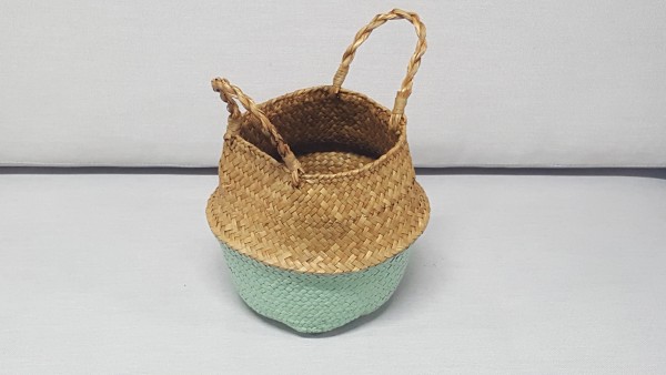 Decorative basket turquoise