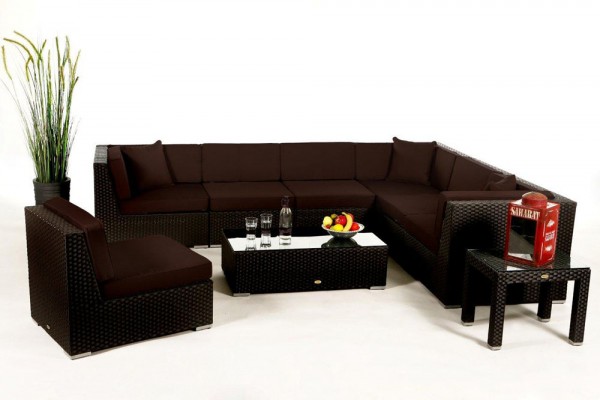 Bermuda Lounge - cushion cover set brown