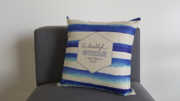 Coussin Watercolor