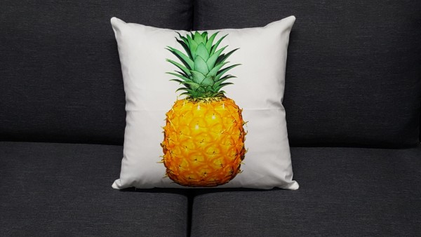 Decorative pillow pineapple white