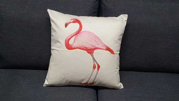 Decorative pillow 1 flamingo