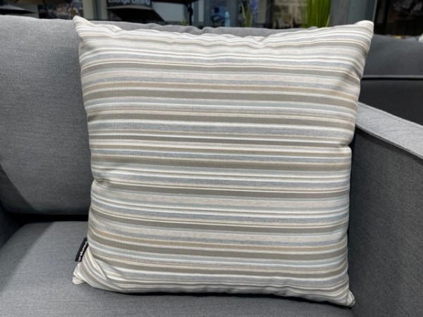 Outdoor decorative pillow natural stripes