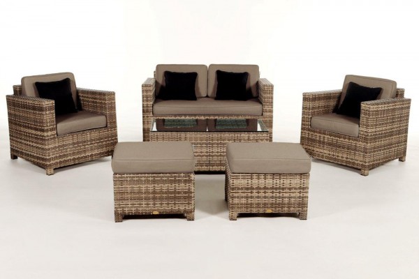 Luxury Deluxe Lounge natural housse de coussin sable brun