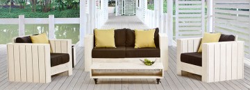 Lounge da giardino in legno
