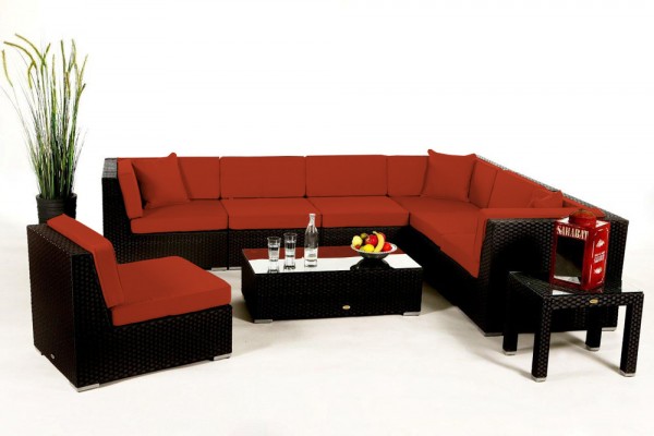 Bermuda Lounge - cushion cover set orange