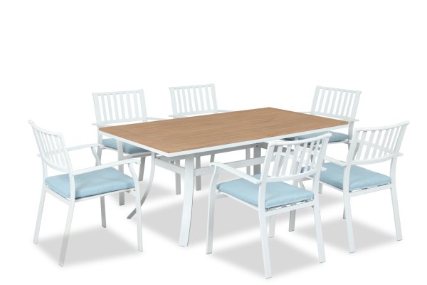 Chic Dining Set mit sechs Stühlen Art.-Nr. 10081