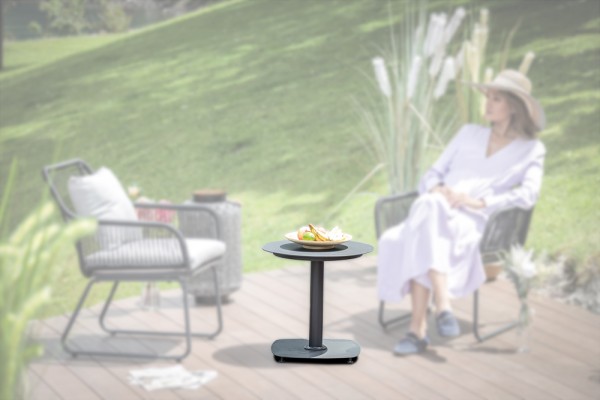 Balcony table 49 high anthracite