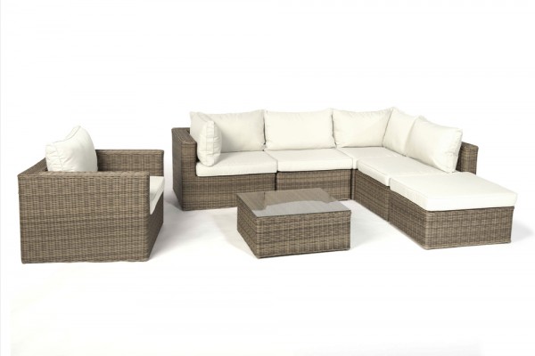 Broadway Rattan Lounge Special - cushion cover set beige